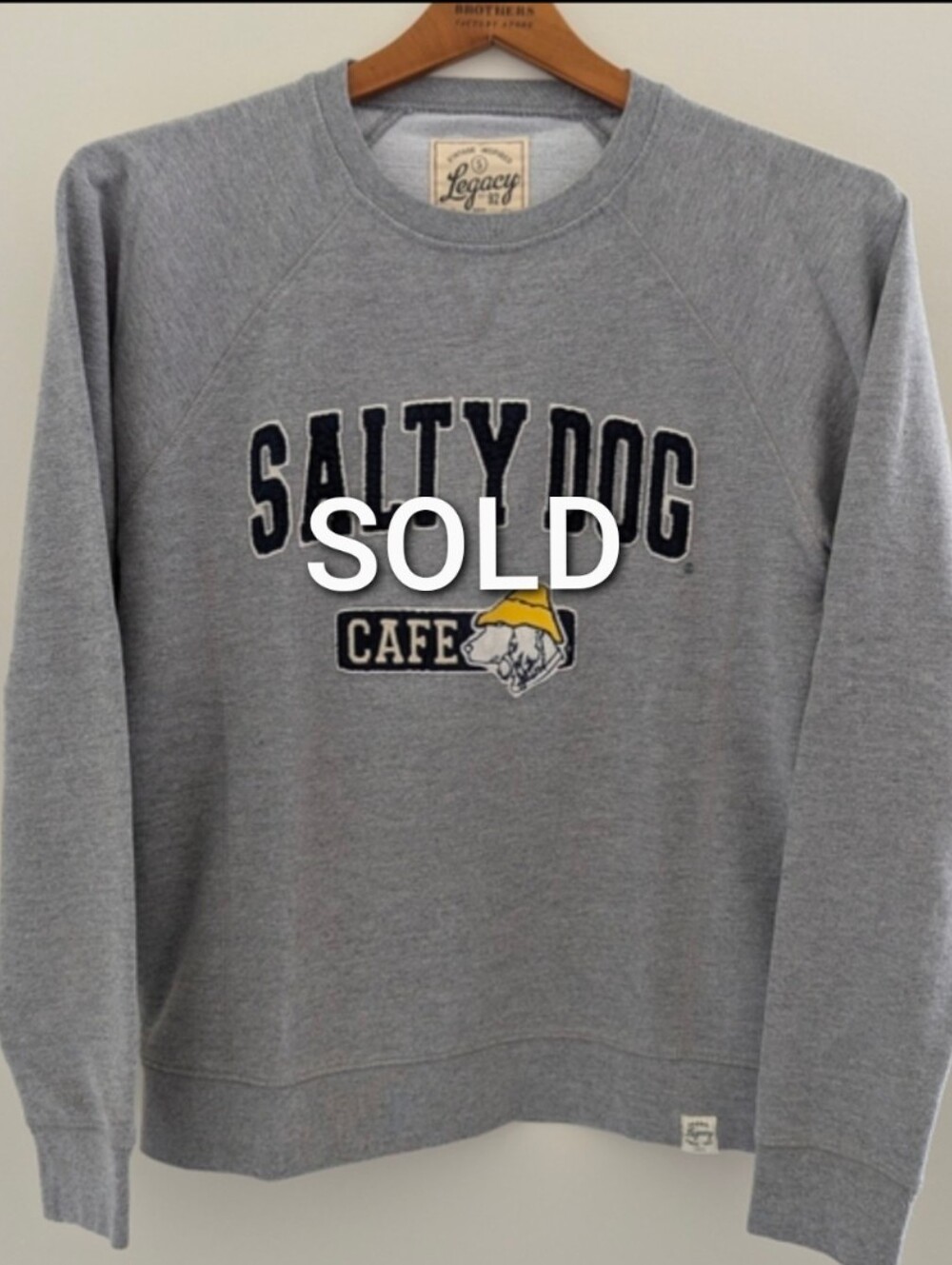 BUNDLE Salty Dog Cafe Hilton Head LEGACY Embroidered Sweatshirt T Shirt WOMENS S